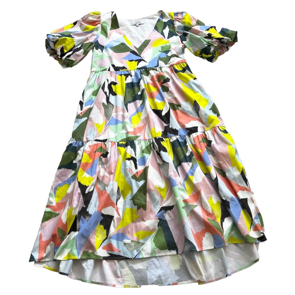 CROSBY by Mollie Burch Brawley Dress Poinciana Size Medium Floral Dainty Chic - Picture 3 of 11